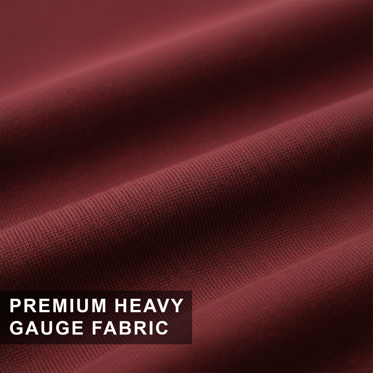 Maroon Solid Oversized T-Shirt for Men | Heavyweight Cotton | Boxy Fit Streetwear Tee