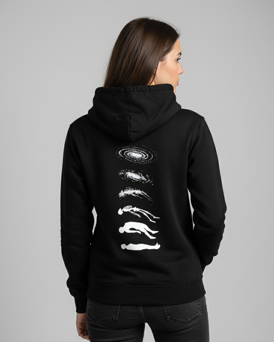 Astral Flow Graphic Hoodie for Women | Cosmic Streetwear Hoodie India