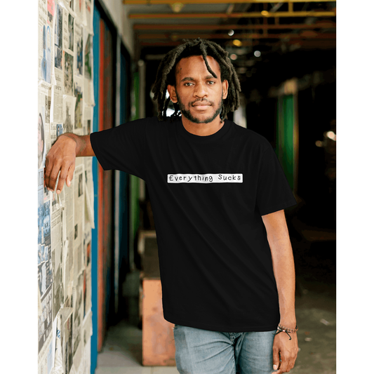 Everything Sucks Oversized T-Shirt for Men & Boys – Funny Quote Tee