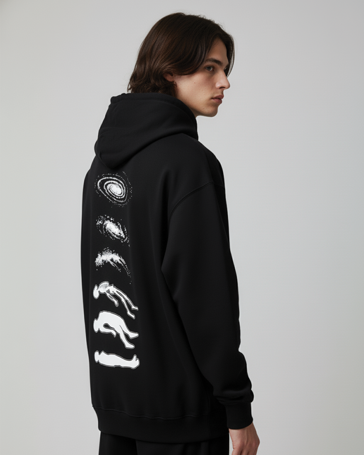 Astral Flow Hoodie for Men | Trippy Galaxy Graphic Hoodie India