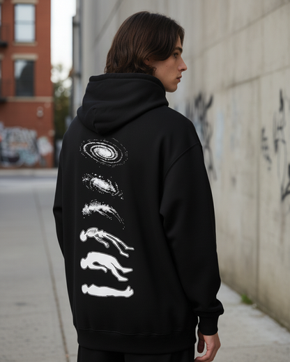 Astral Flow Hoodie for Men | Trippy Galaxy Graphic Hoodie India