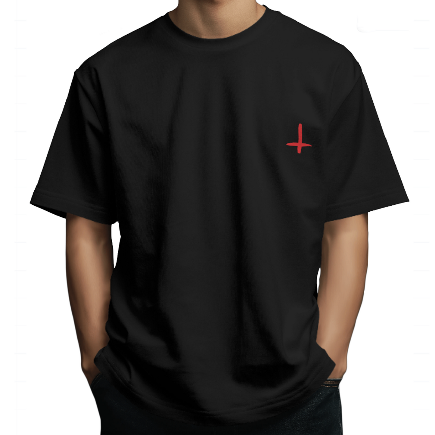 Abstract Art Oversized T-Shirt for Men & Boys Black - Exclusive Abstract Artwork T-shirt