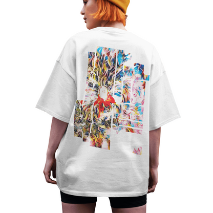 Abstract Art Oversized T-Shirt for Women & Girls - Exclusive Abstract Artwork T-shirt
