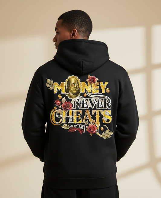 Money Never Cheats Hoodie for Men | Graphic Streetwear Hoodie India