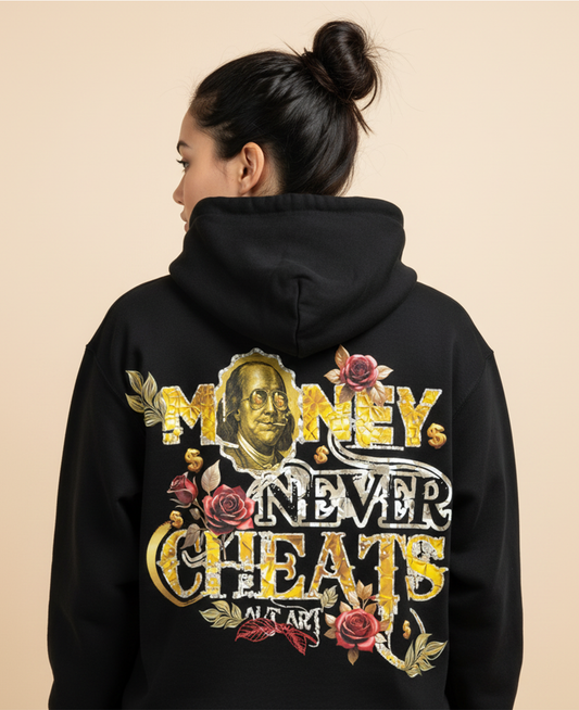 Money Never Cheats Hoodie for Women | Graphic Hoodie for Girls India
