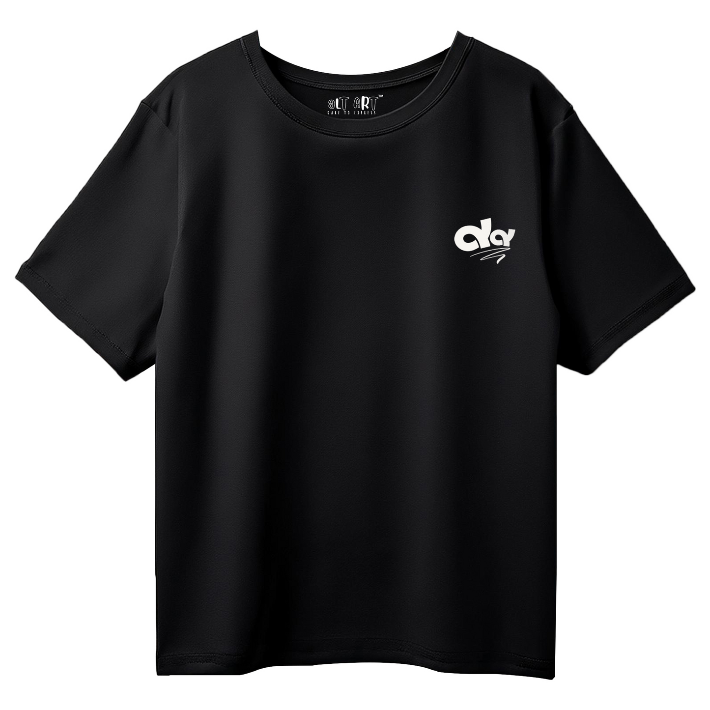 Money Never Cheats Men's Black Graphic Printed Oversized T-Shirt