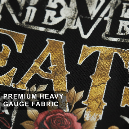 Money Never Cheats Women's Black Graphic Printed Oversized T-Shirt