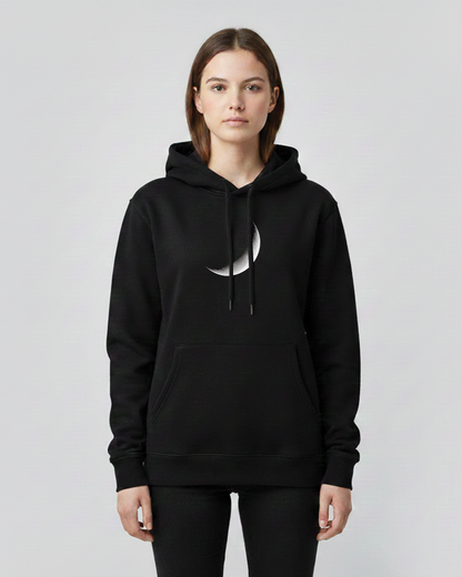 Moon Hoodie for Women | Black Graphic Hoodie India