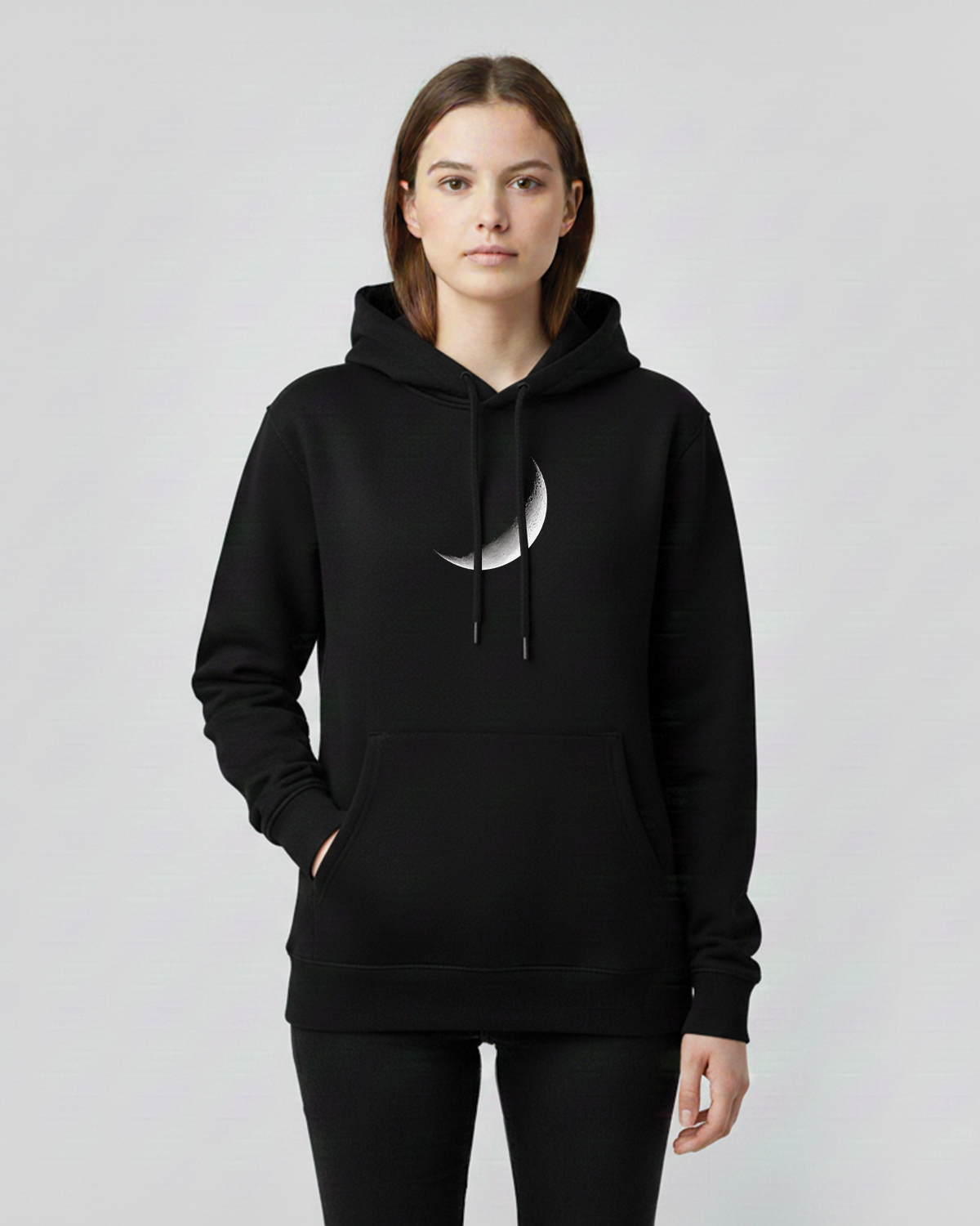 Moon Hoodie for Women | Black Graphic Hoodie India
