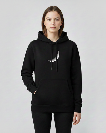 Moon Hoodie for Women | Black Graphic Hoodie India