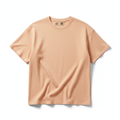 PeachFuzzSolidOversizedT-ShirtForMen