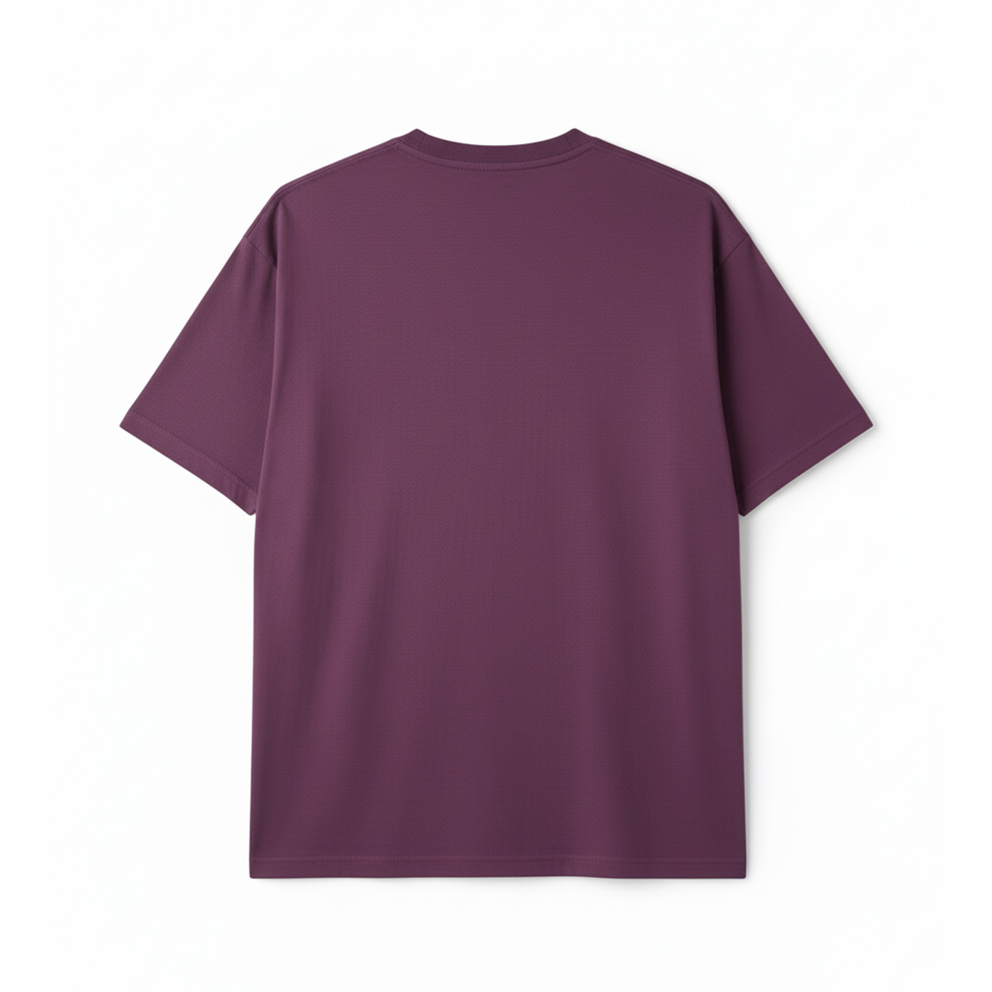 Plum Purple Oversized T-Shirt for Men | Heavyweight Solid Cotton | Drop Shoulder Streetwear Fit