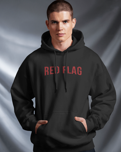 Red Flag Hoodie for Men | Funny Graphic Streetwear Hoodie India