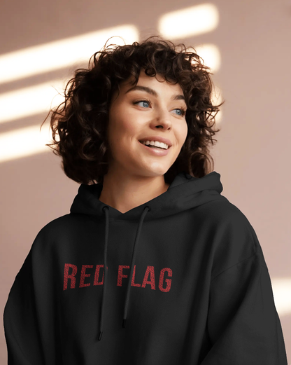 Red Flag Hoodie for Women | Funny Graphic Streetwear Hoodie India