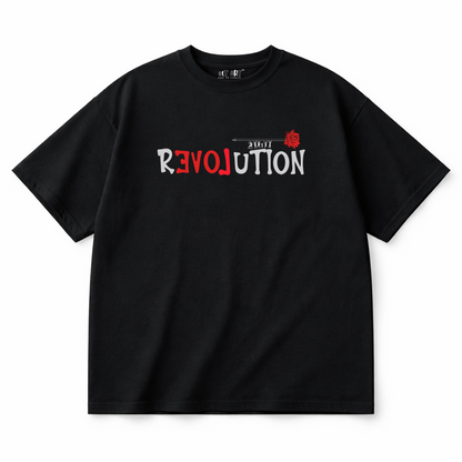Revolution Oversized T Shirt for Women | Typography Graphic Printed Oversized T Shirt | Premium Boxy Fit Streetwear Tee