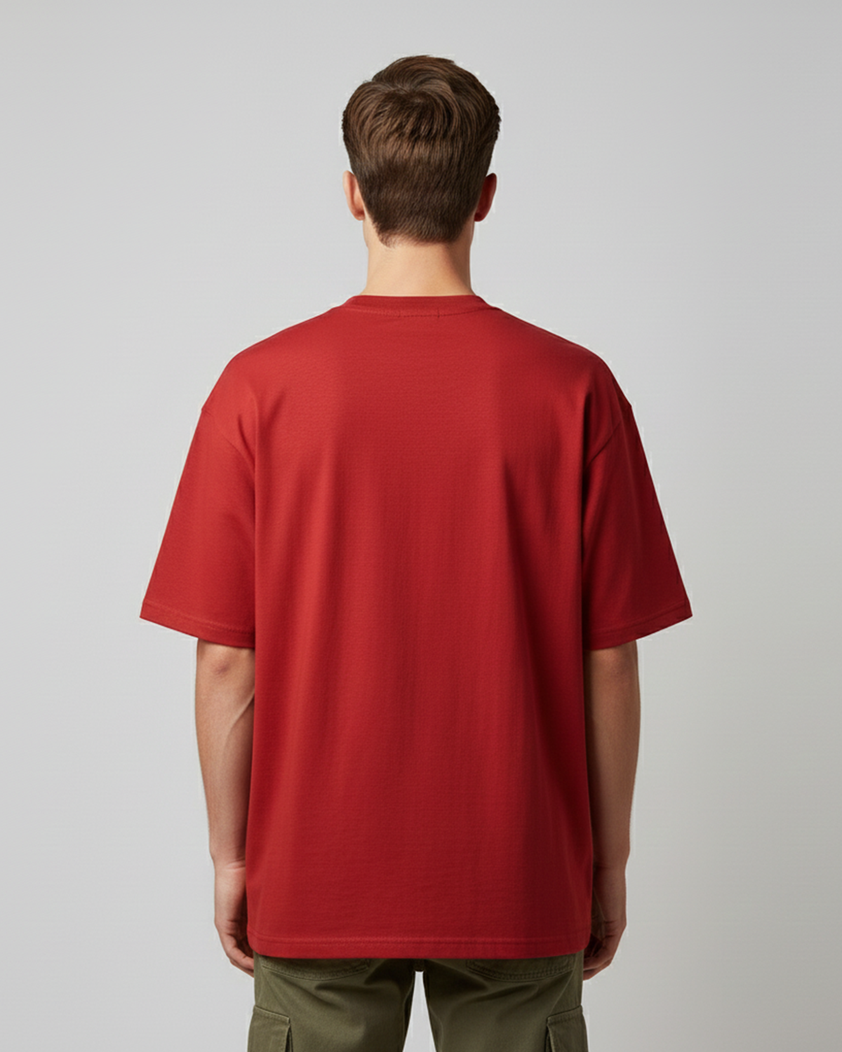 The Symptoms Red Oversized T-Shirt for Men | Funny Quote Cotton Streetwear Tee
