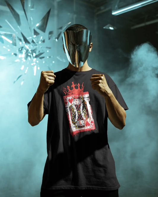 SRK King Oversized T-Shirt for Men | Shah Rukh Khan KING Graphic Black Streetwear Tee