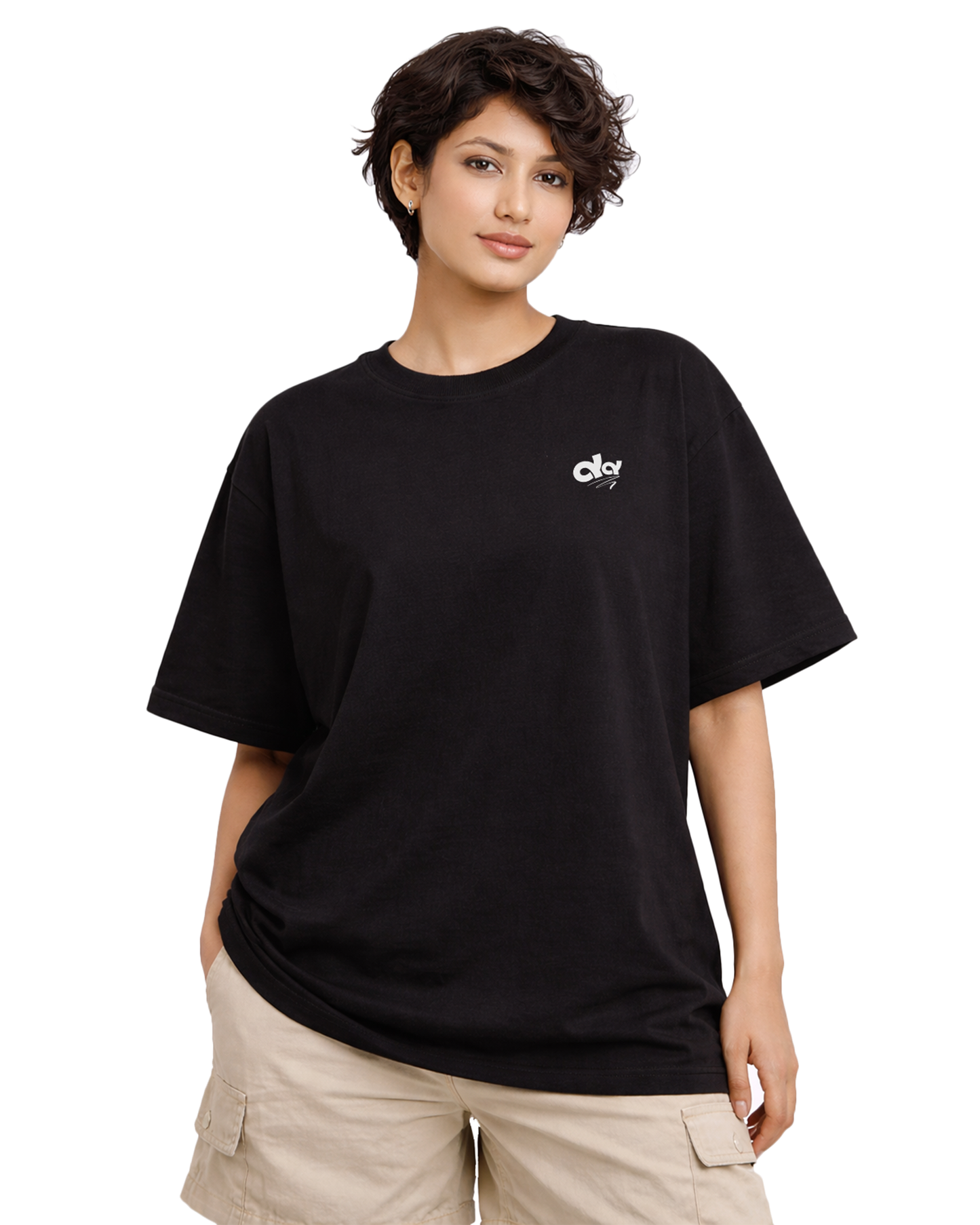 Gothic Sacrifice Black Oversized T Shirt for Women | Skull Graphic Oversized Streetwear T-Shirt
