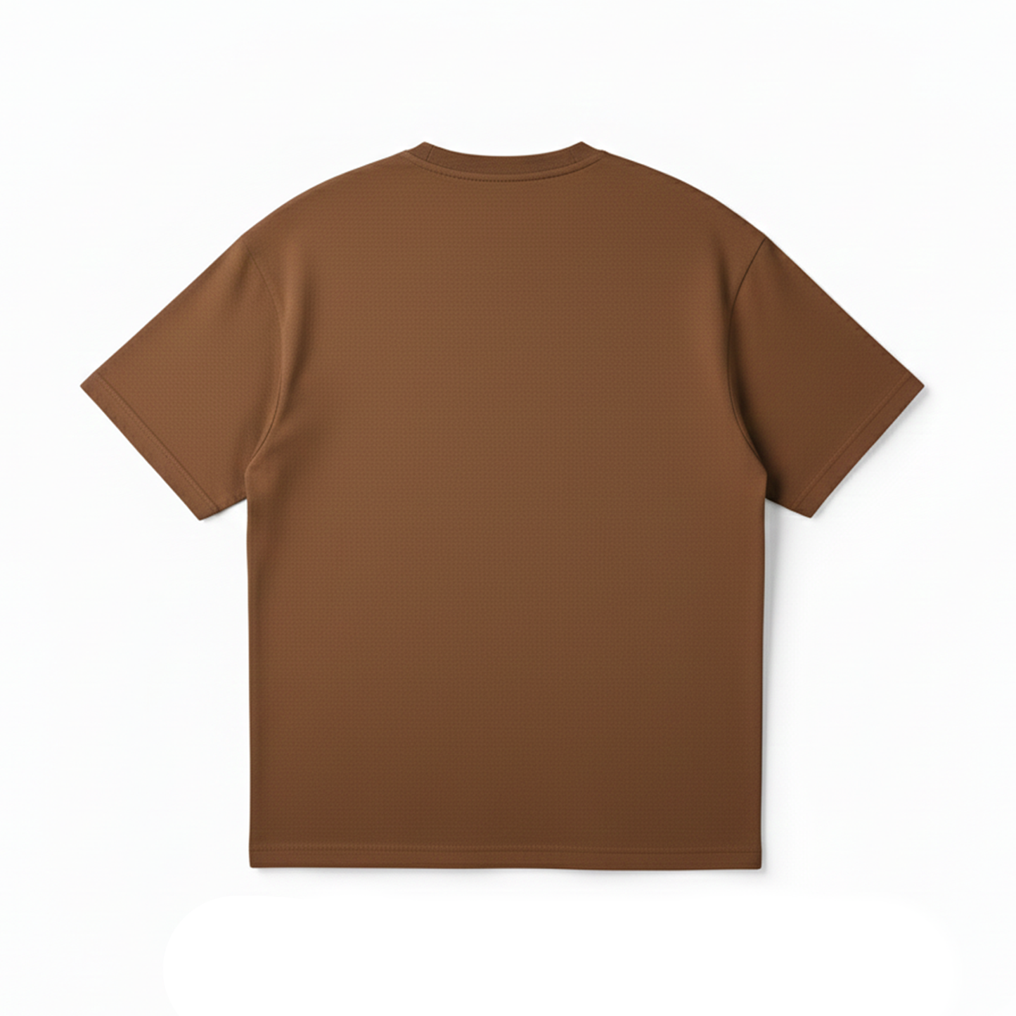 Snuff Brown Oversized T-Shirt for Women | Heavyweight Solid Cotton | Relaxed Drop-Shoulder Boxy Fit