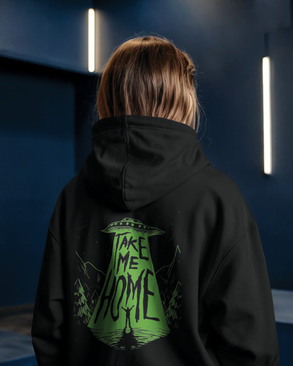 Alien Graphic Hoodie for Women | Graphic Printed Hoodie Girls India