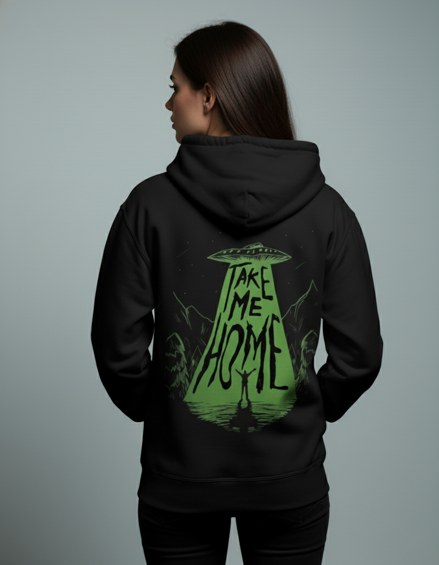 Alien Graphic Hoodie for Women | Graphic Printed Hoodie Girls India