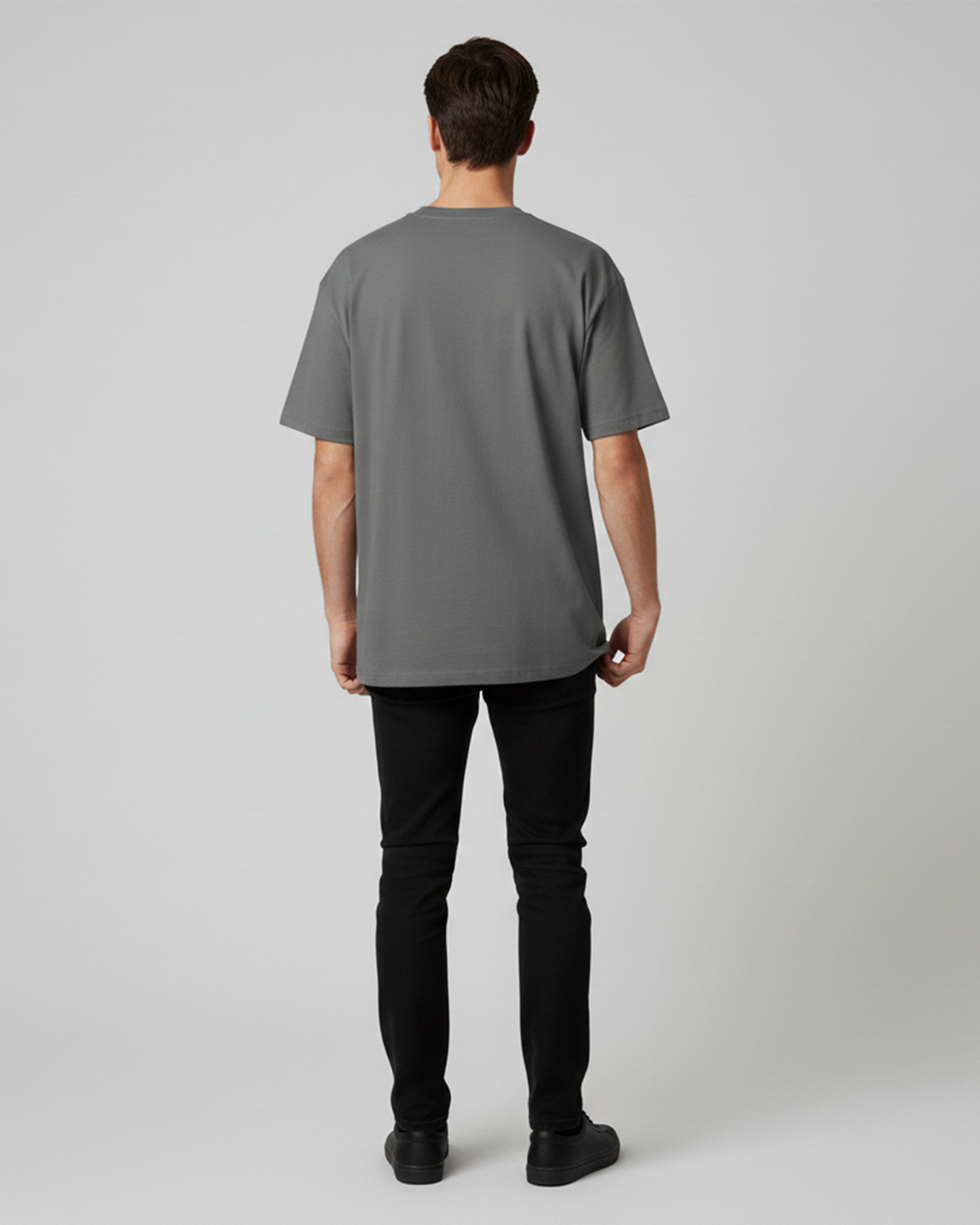 Okay Boomer Grey Oversized T-Shirt for Men | Funny Oversized T-Shirt