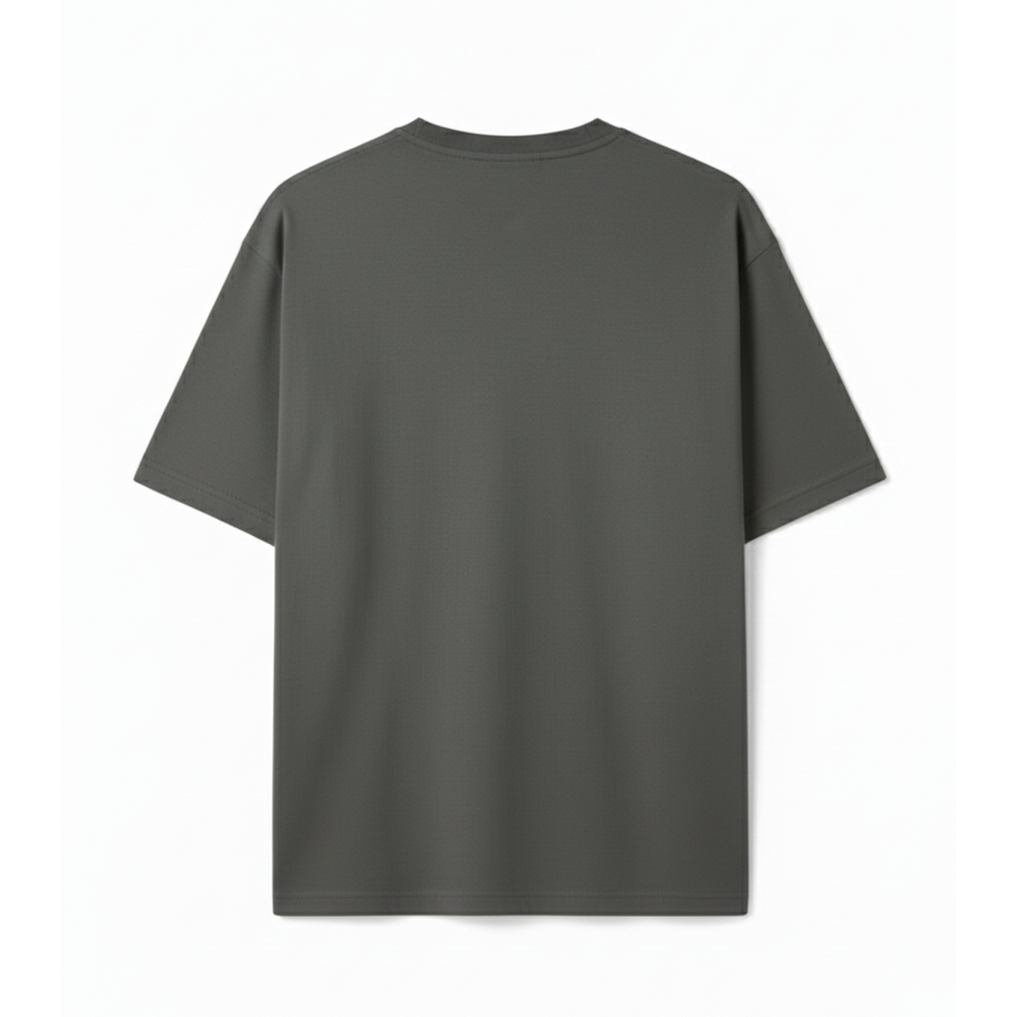 Steel Grey Oversized T-Shirt for Men | Heavyweight Solid Cotton | Drop-Shoulder Streetwear Fit