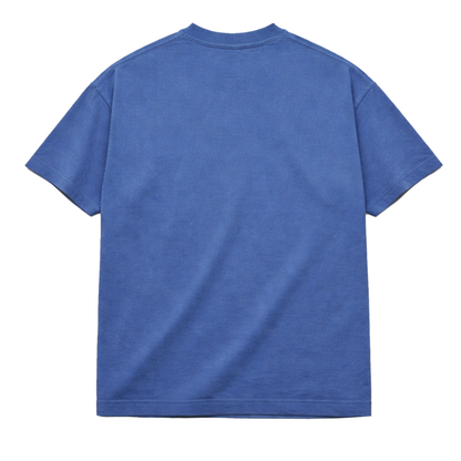 Steel Blue Oversized T-Shirt for Men | Premium Cotton Solid Oversized T-Shirt