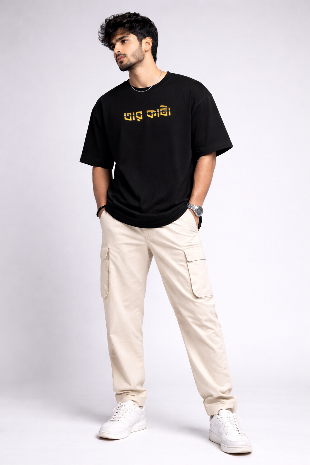 Taar Kata Oversized T-Shirt for Men – Bengali Quote Graphic Tee | Bangla Streetwear