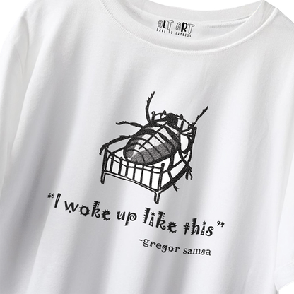 Kafka Oversized T-Shirt for Women – White Existential Graphic Tee