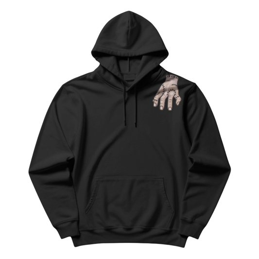 Wednesday Hand Thing Hoodie for Women | Gothic Graphic Streetwear Hoodie India