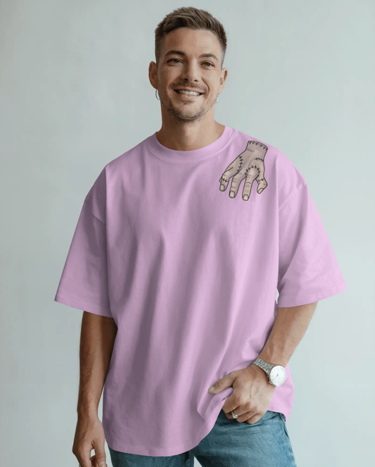 Wednesday Lavender Oversized T-Shirt for Men | Gothic Oversized Streetwear Tee