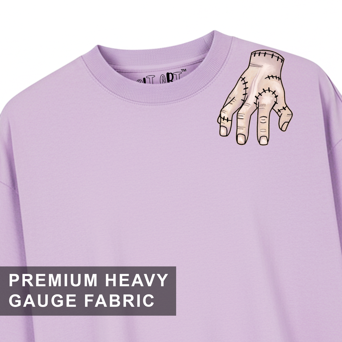 Wednesday Lavender Oversized T-Shirt for Women | Gothic Oversized T-Shirt for Girls