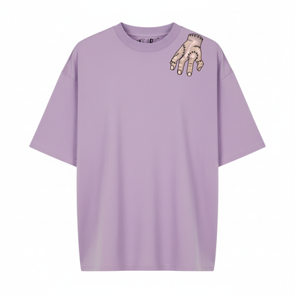 Wednesday Lavender Oversized T-Shirt for Women | Gothic Oversized T-Shirt for Girls