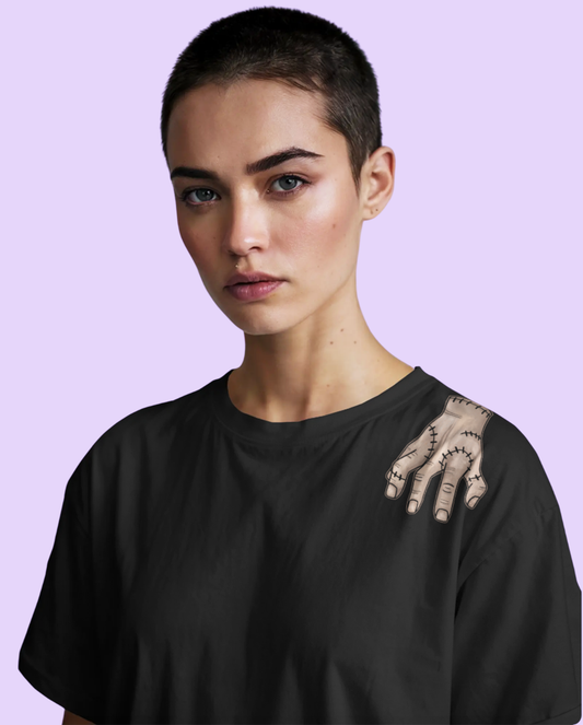Wednesday Oversized T-Shirt for Women Gothic Graphic Printed T-Shirt