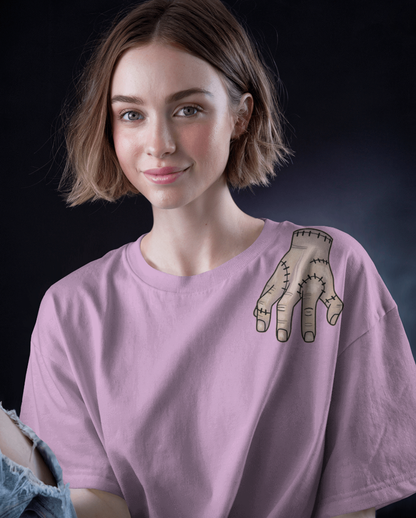 Wednesday Lavender Oversized T-Shirt for Women | Gothic Oversized T-Shirt for Girls
