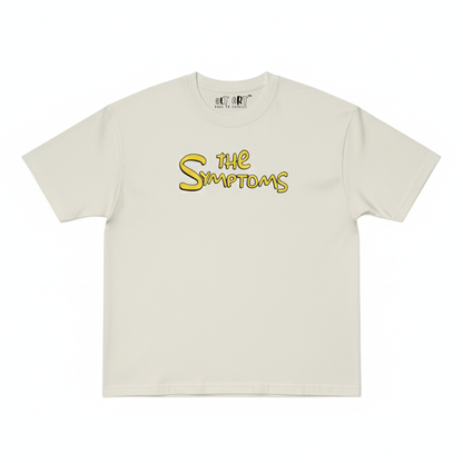 The Symptoms White Oversized T-Shirt for Women Funny Aesthetic Tee