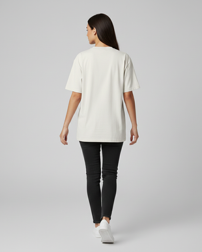 The Symptoms White Oversized T-Shirt for Women Funny Aesthetic Tee