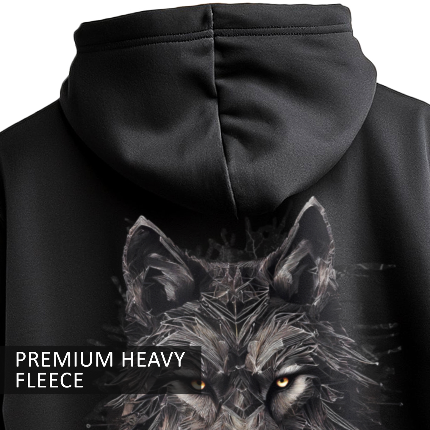 Wolf Hoodie for Women | Black Wolf Graphic Streetwear Hoodie India