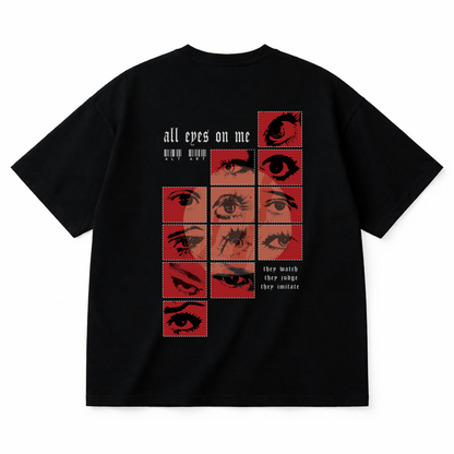 All Eyes On Me Oversized T Shirt for Men | Graphic Printed Oversized T Shirt | Premium Boxy Fit Streetwear Tee