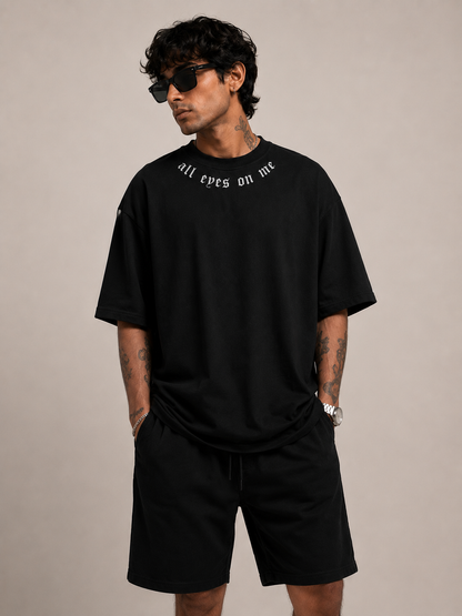 All Eyes On Me Oversized T Shirt for Men | Graphic Printed Oversized T Shirt | Premium Boxy Fit Streetwear Tee